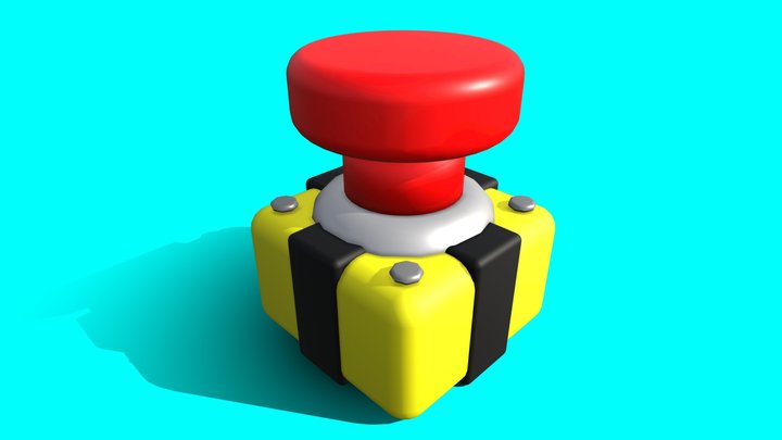 Very Normal Button 3D Model