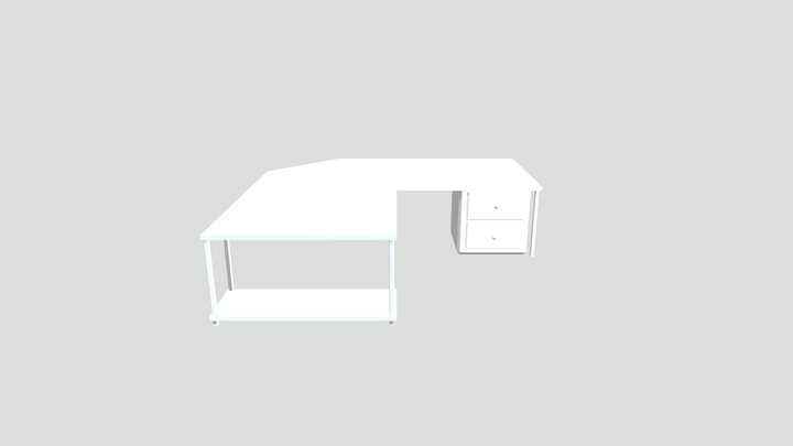 Corner Desk 3 3D Model