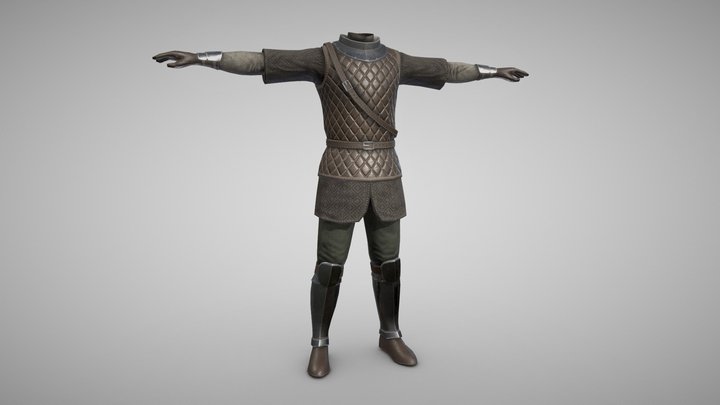 Medieval Armor v3 3D Model