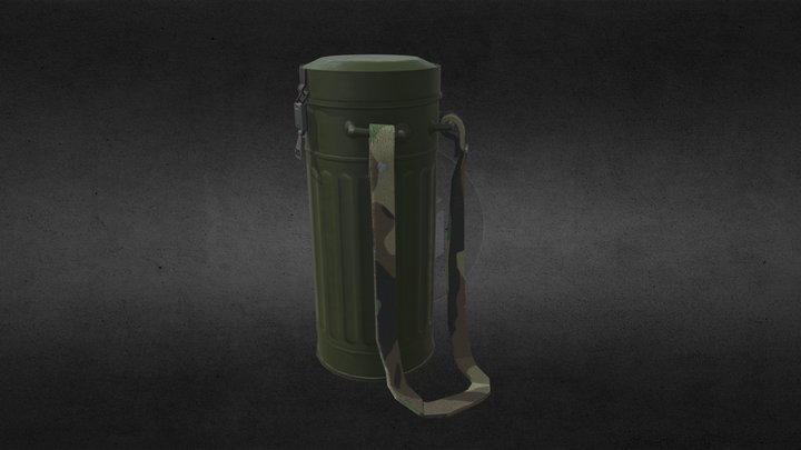 ww2 gas canister 3D Model