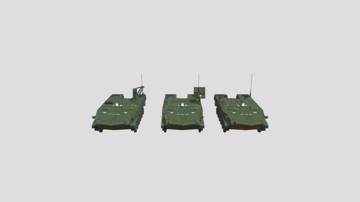[Q.M.P] BTR-D | BREM-D | KRISTALL-ODB OCP Style 3D Model