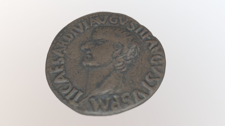 4k Ancient Roman Coin 3D Model