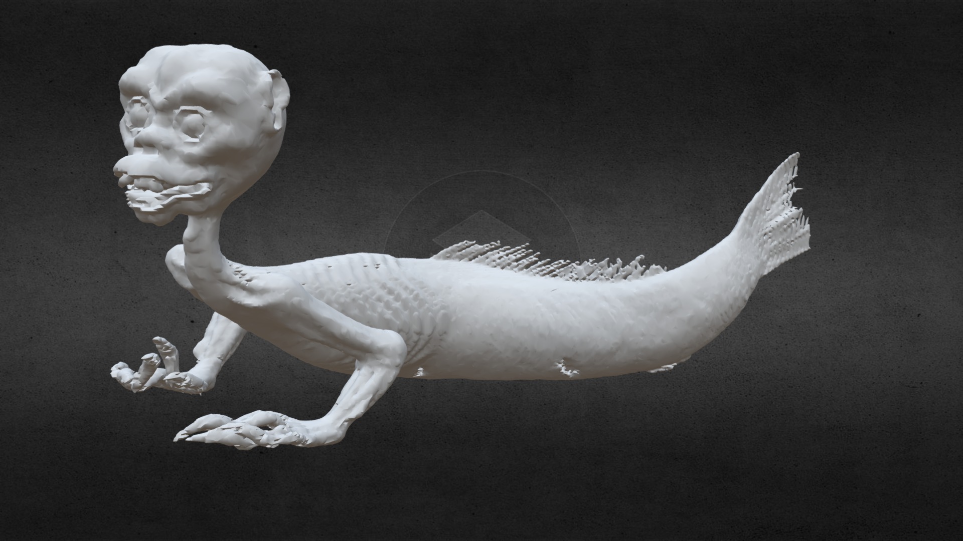 Merman - Download Free 3D model by Horniman Museum (@HornimanMuseum ...