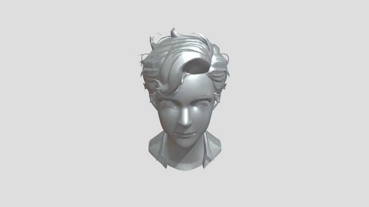 upper body of a young man 3D Model
