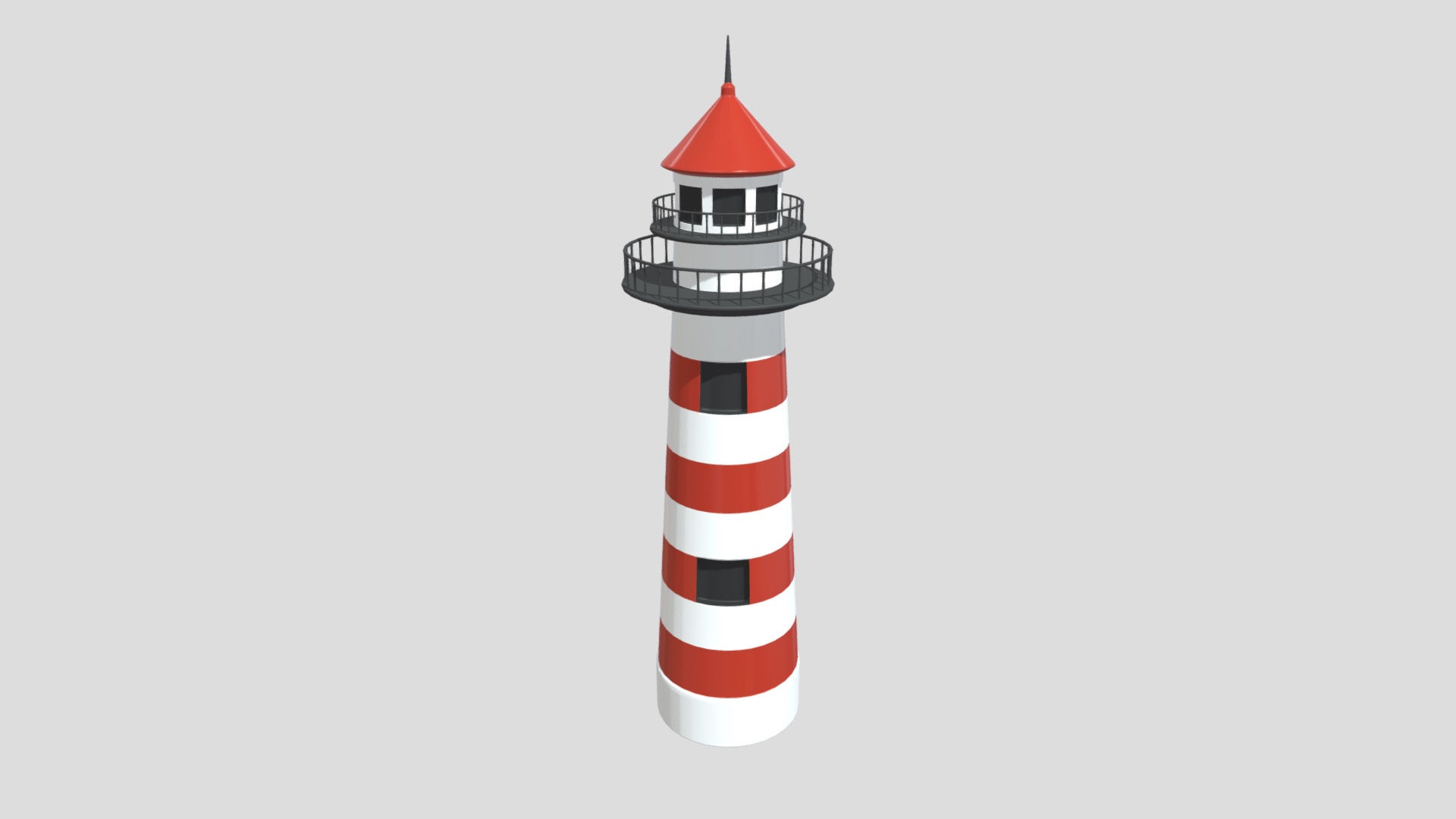 3D model Lighthouse - This is a 3D model of the Lighthouse. The 3D model is about diagram.