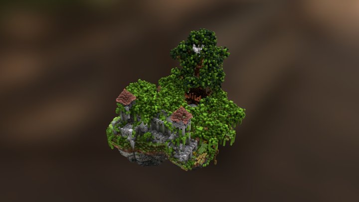 Small medieval castle 3D Model