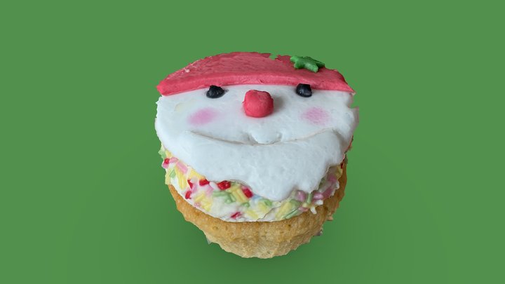 Santa Cupcake 🎅🏻🎄 3D Model