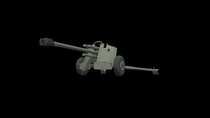 M-56 Howitzer 3D Model