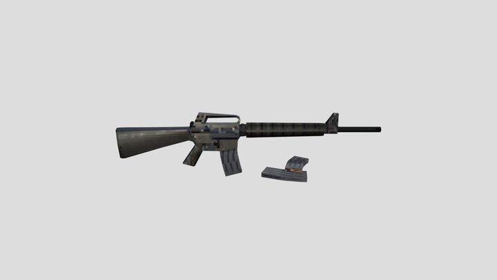 Retro M16 3D Model