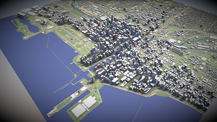 Chicago USA - city and urban 3D Model