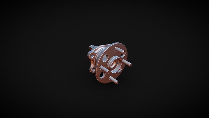 Wheel hub, generic 3D Model
