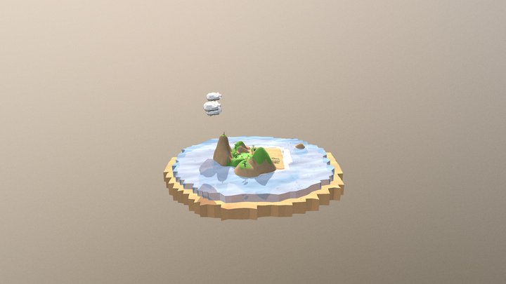 Uninhabited island 3D Model