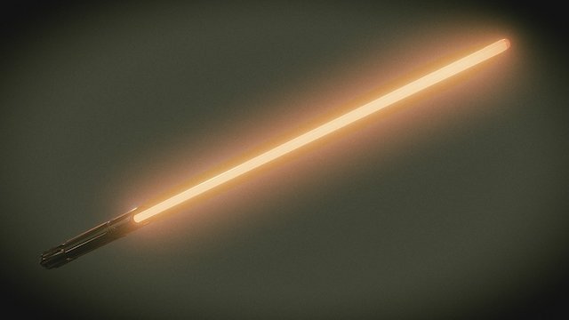 Lightsaber Mesh 3D Model