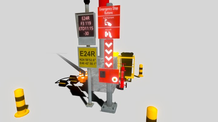 Bay with Docking System 3D Model