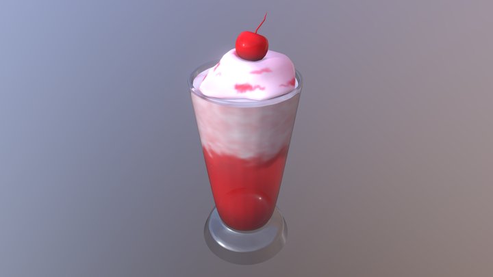 Cherry Soda Float 3D Model