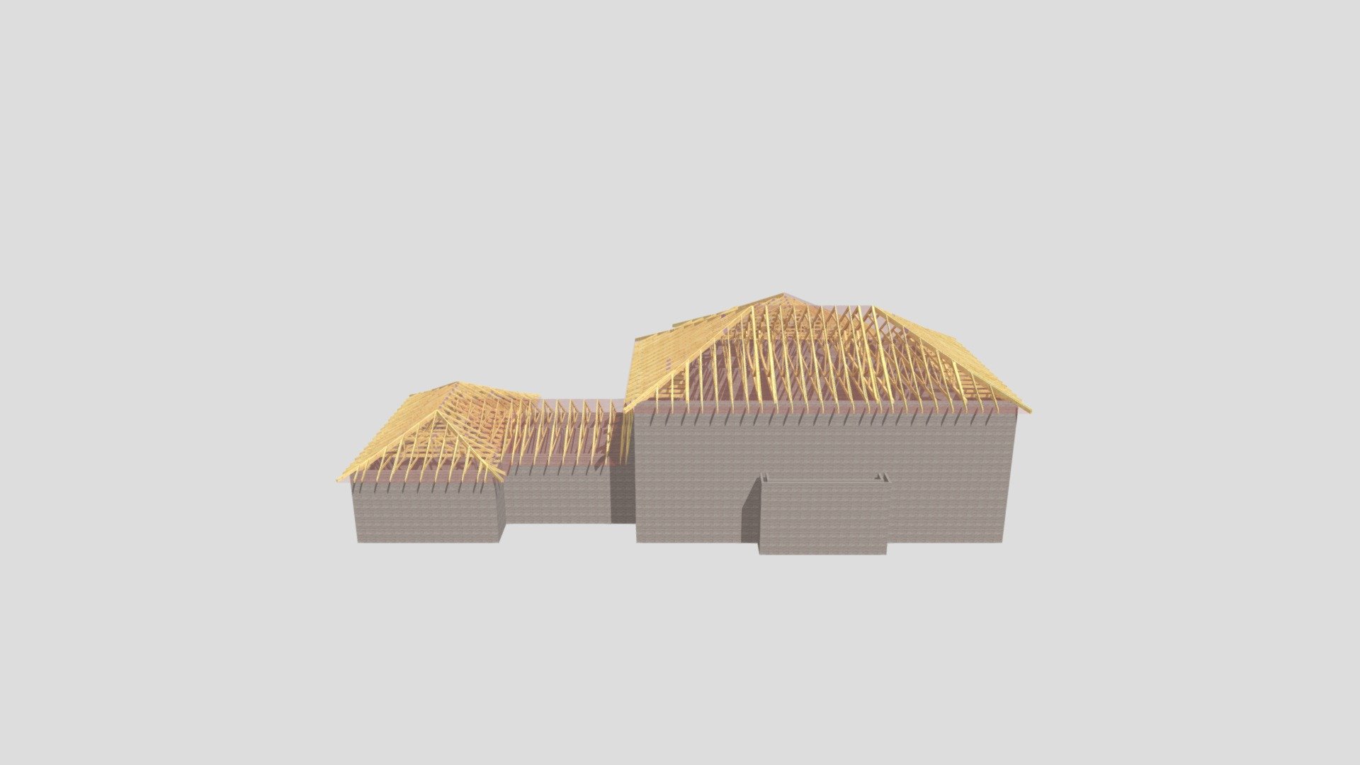 Kerrigan House_truss_roof REV B - Download Free 3D model by Dermf