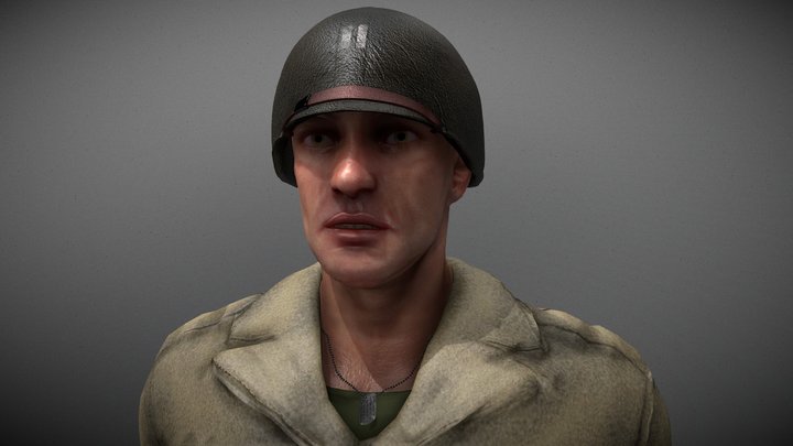 Soldier Torso 3D Model