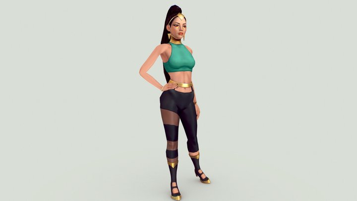 fashion character 3D Model