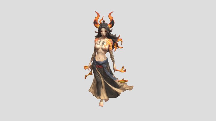 a_beautiful_yokai_wom_0220044749_texture_fbx 3D Model