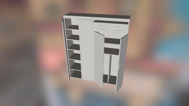 Cupboard-1-fbx 3D Model