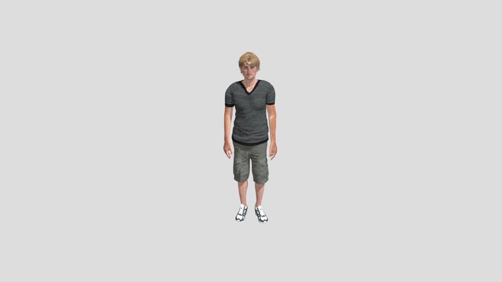 Closed door 3D Model