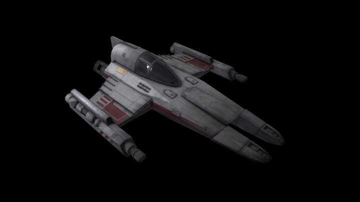 New Republic Jedi Starfighter 3D Model