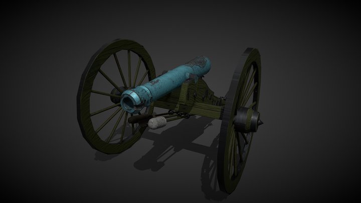 Final Civil War Cannon 3D Model