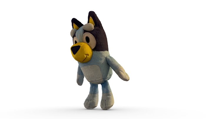 Bluey Stuffed Animal 3D Model