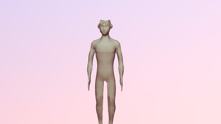 Kid Flash_Low Poly Mapeado 3D Model