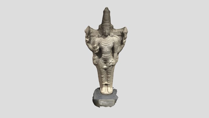 Vishnu Statue Sort Of Finished Decimated 3D Model