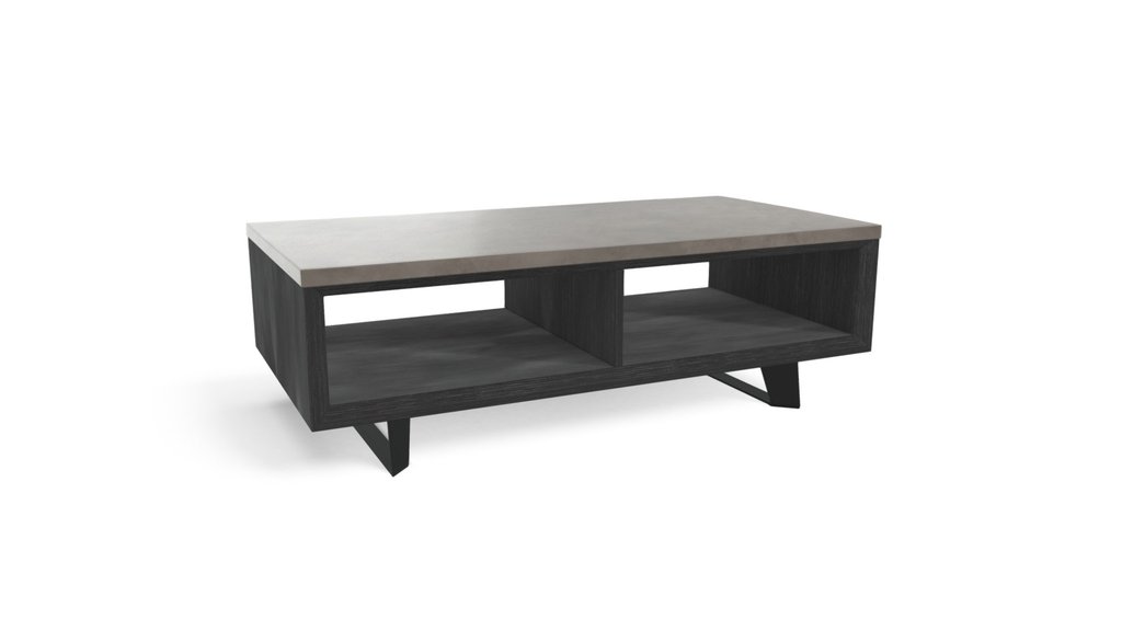 Boone Coffee Table with Storage, Concrete top
