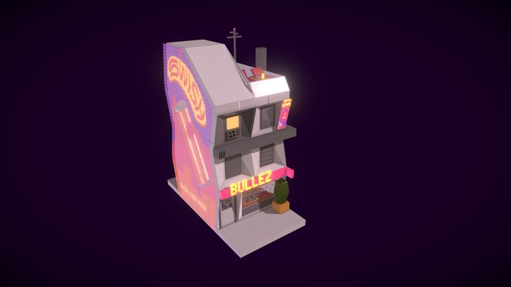 Futuristic Building 3D Model