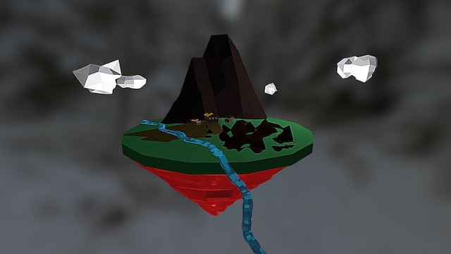 Vulcan Island V1 3D Model