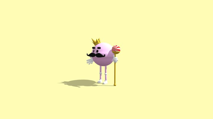 Rey Caramelo 3D Model