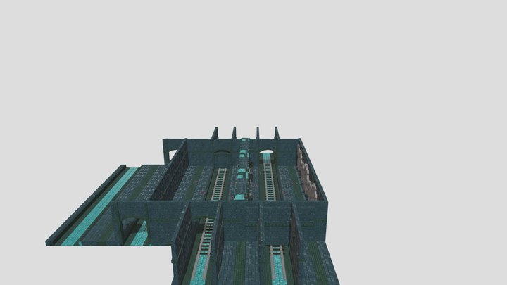 Train Station - Level Design 3D Model