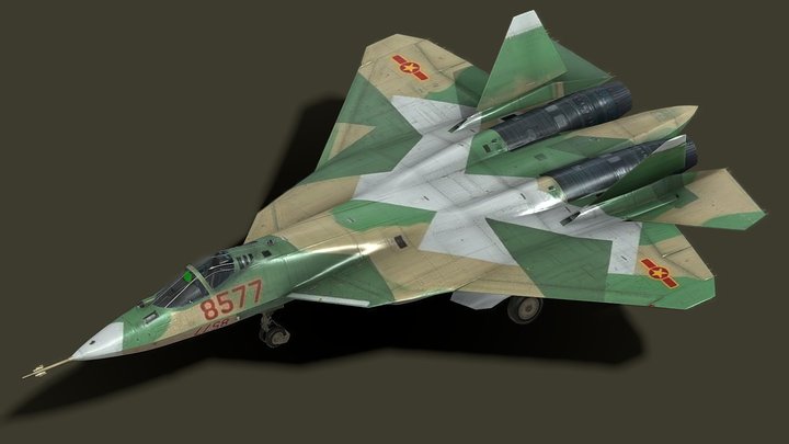 VPAF Sukhoi Su-57 – Modello 3D gratuito STL