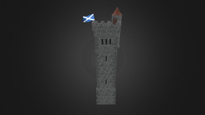 Stylised Stone Tower 3D Model