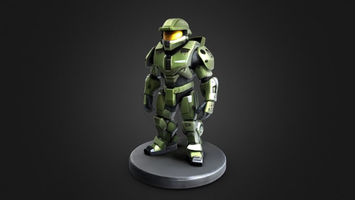 TRELLIS AI_Test42: Halo Character 3D Model