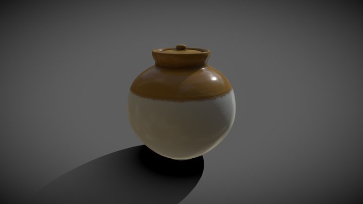 Indian pickle pot 3D Model