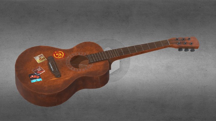 Guitar USSR 3D Model