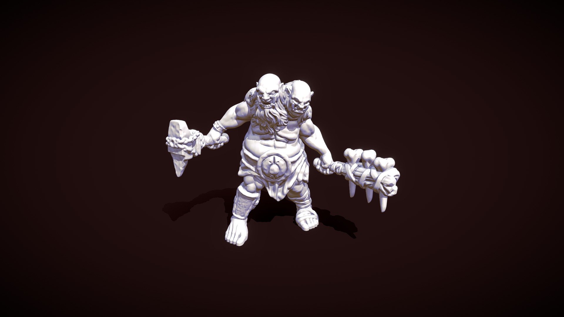 Morga Rorga Ettin Miniature 3d Printable