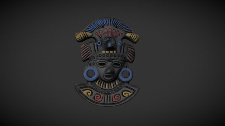 Aztec Priest Mask 3D Model