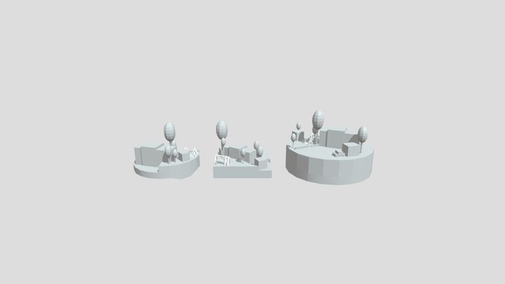Grandmas house - Blockout 3D Model
