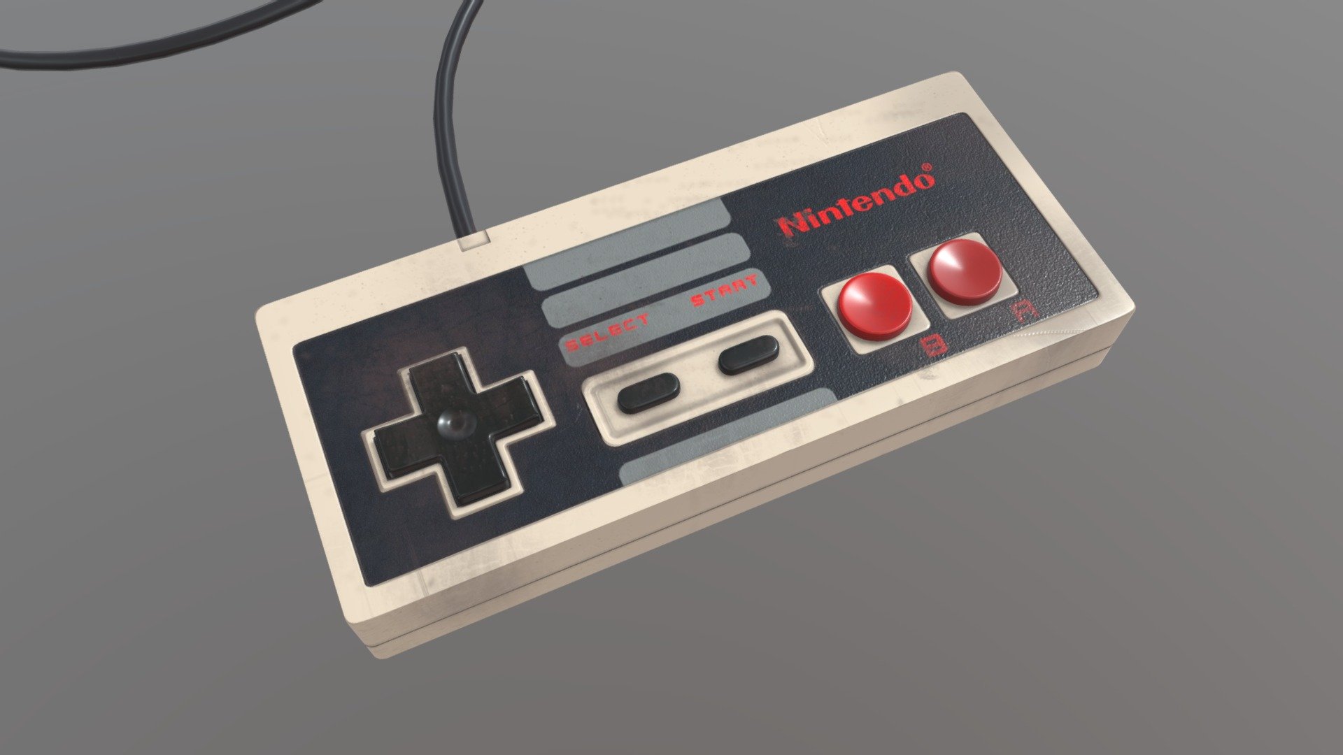 Nintendo NES controller 3D model by krphome [a773509] Sketchfab