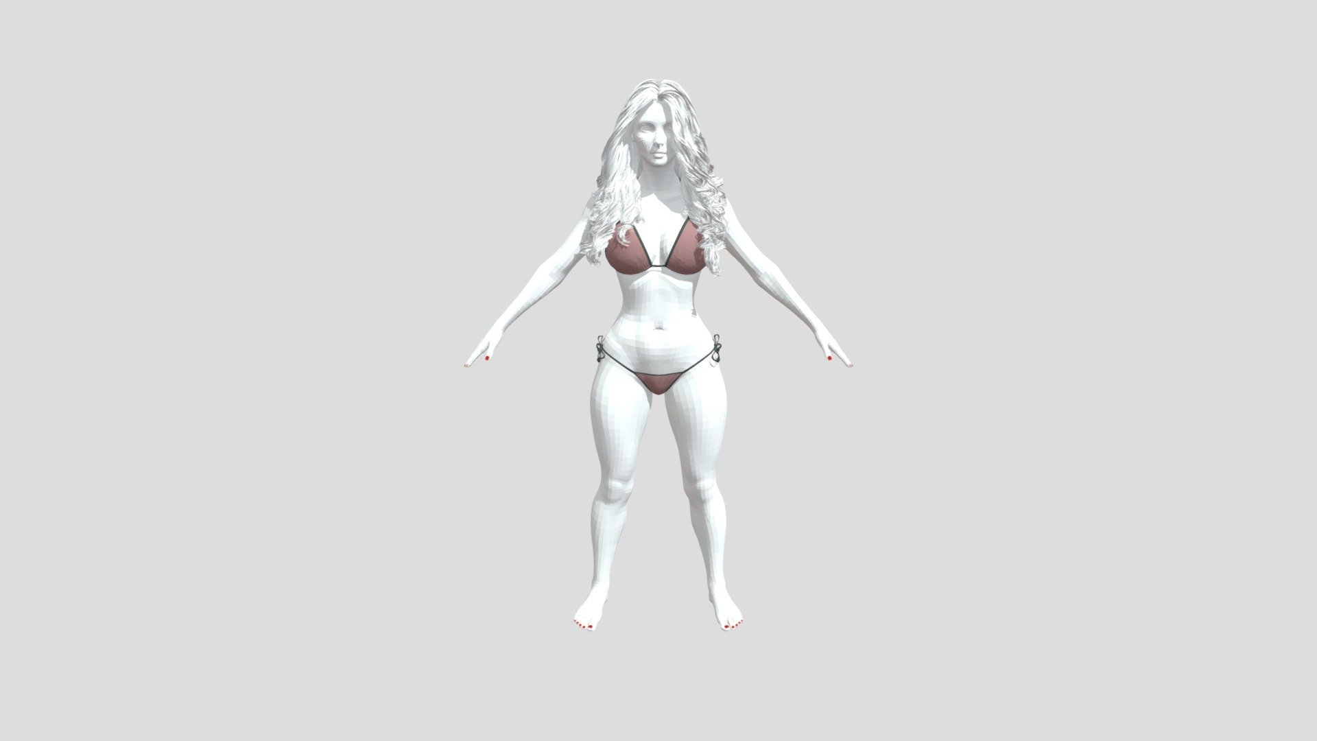 Beautiful Woman Model Rigged Low Poly 3d Model 3d Model By Swapnilfx A773636 Sketchfab