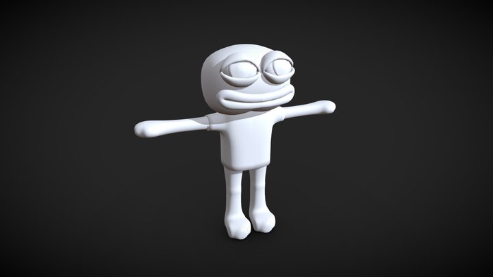 Peepo the Frog 3D Model