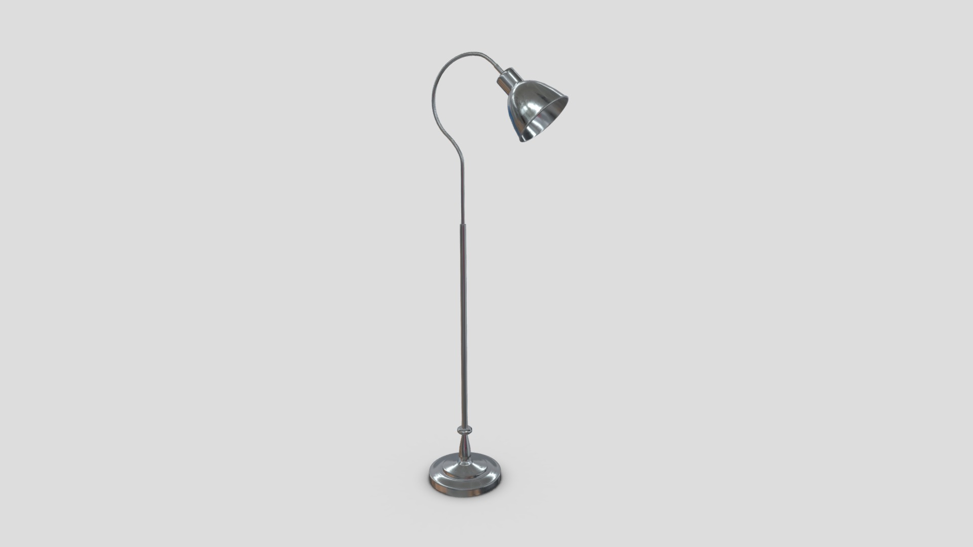 3D model Standing Lamp 4 - This is a 3D model of the Standing Lamp 4. The 3D model is about a light fixture on a wall.