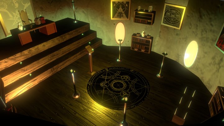 оккультная комната 3D Model