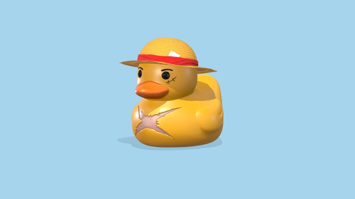 Rubber Duck Luffy 3D Model
