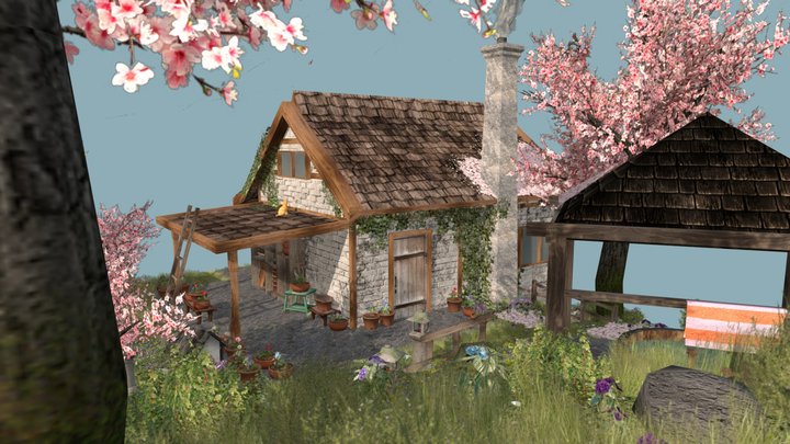 DAE Diorama - Grandma's House 3D Model